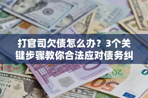 武汉打官司欠债怎么办？3个关键步骤教你合法应对债务纠纷